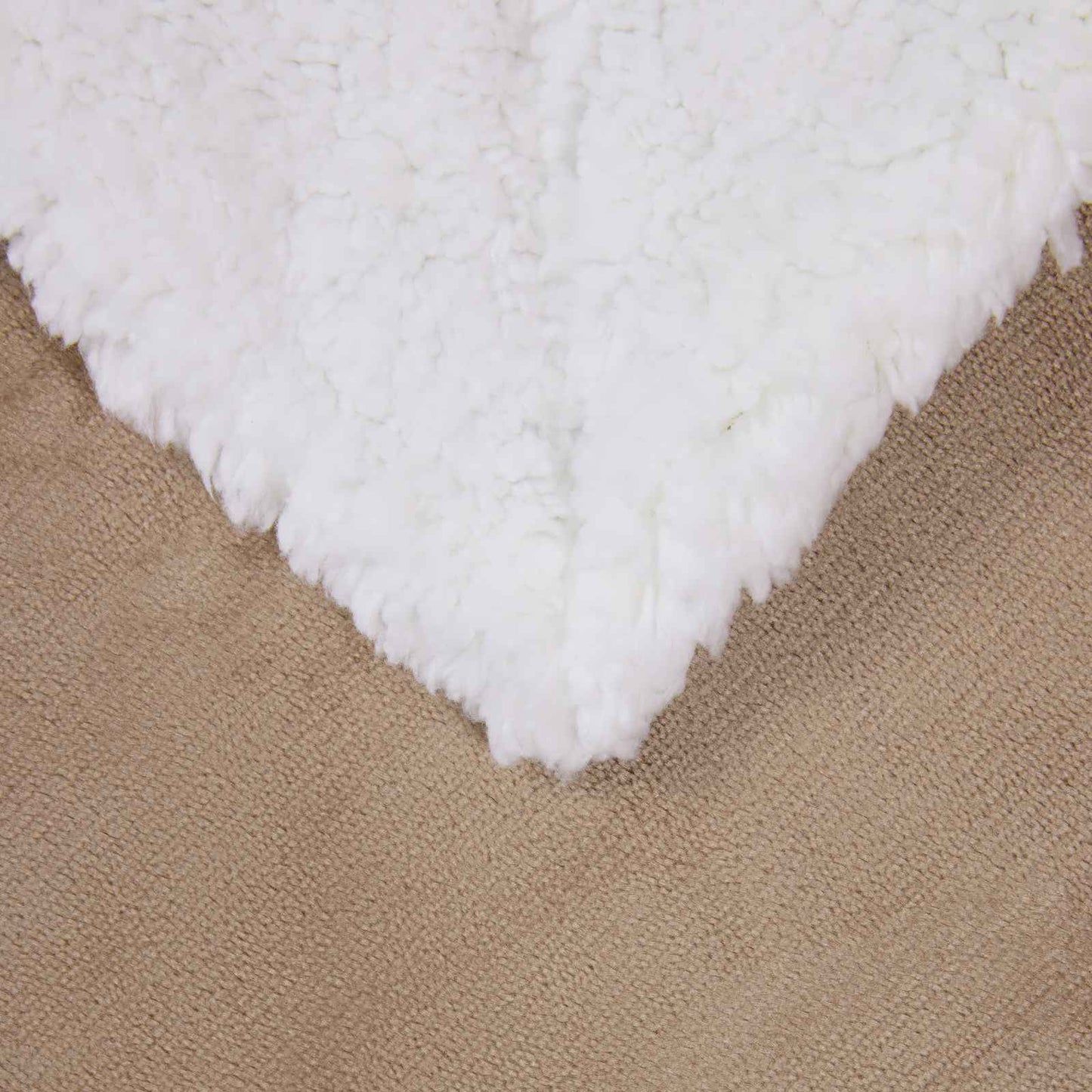 vidaXL Throw Blanket Camel 240 x 270 cm Fleece