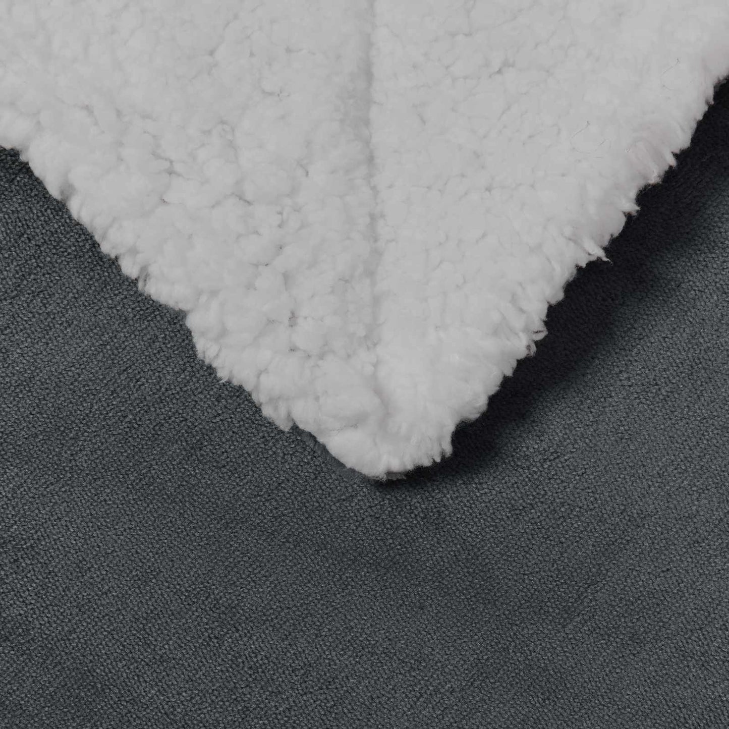 vidaXL Throw Blanket Dark Grey 240 x 270 cm Fleece
