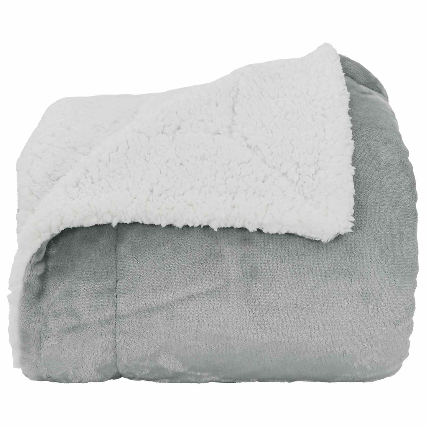vidaXL Throw Blanket Grey 220 x 240 cm Fleece
