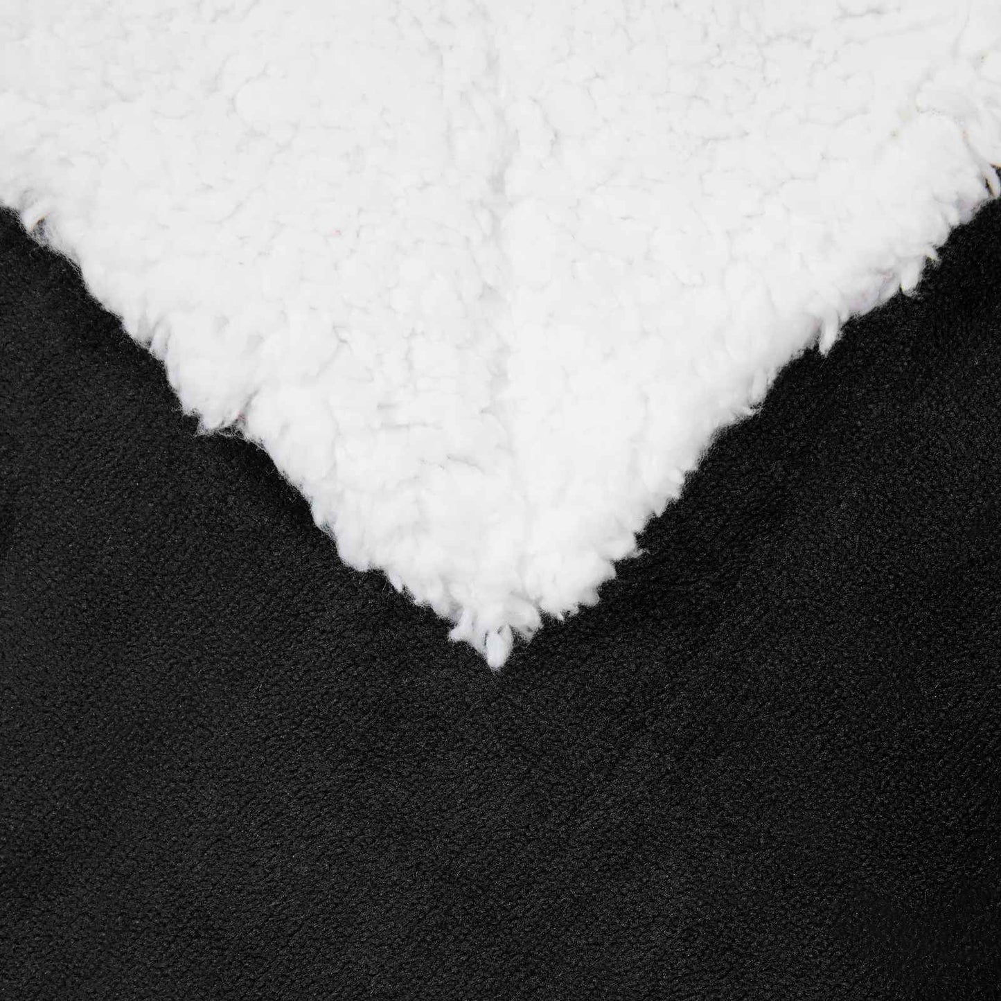 vidaXL Throw Blanket Black 150 x 200 cm Fleece