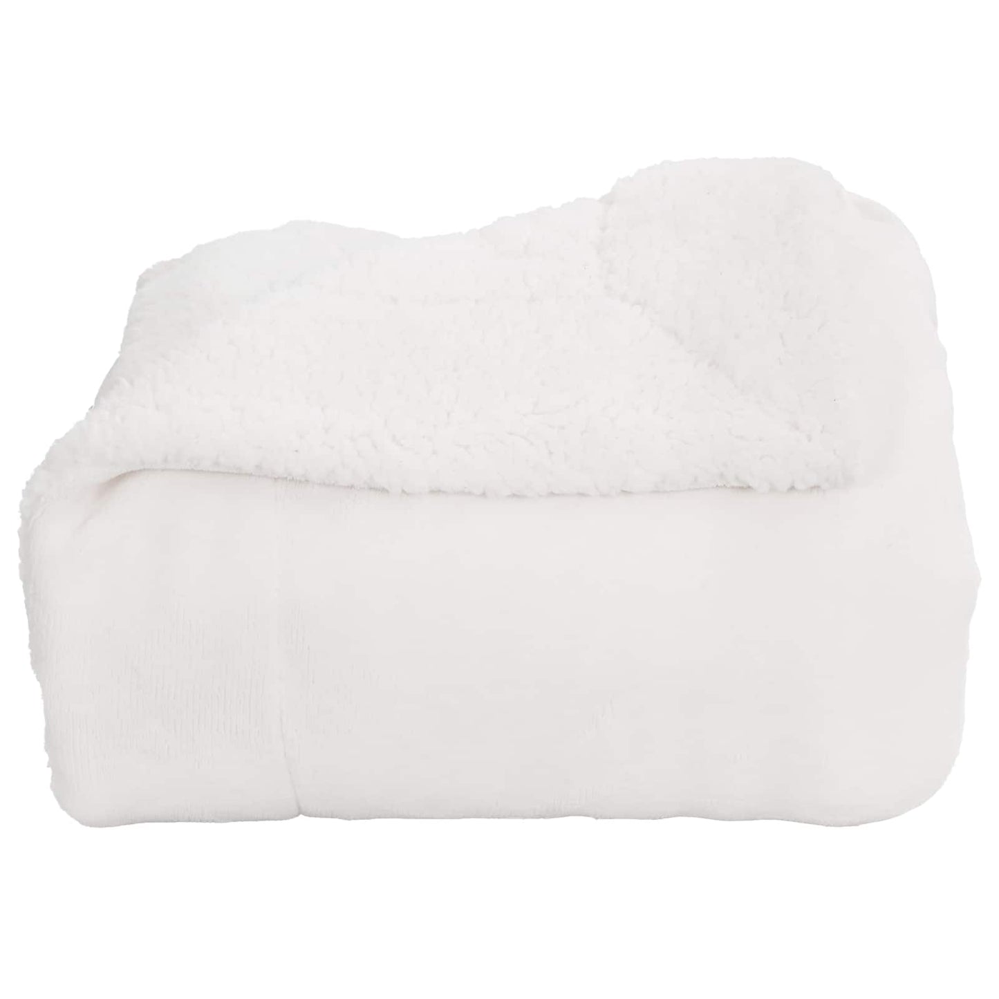 vidaXL Throw Blanket White 130 x 150 cm Fleece