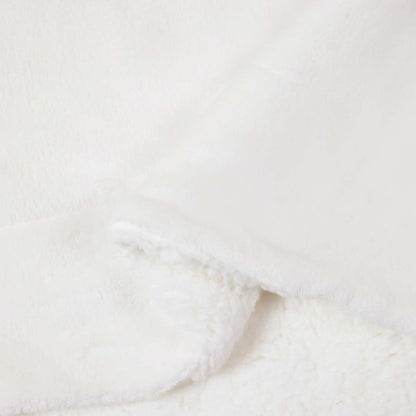 vidaXL Throw Blanket White 220 x 240 cm Fleece