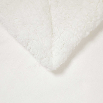vidaXL Throw Blanket White 240 x 270 cm Fleece