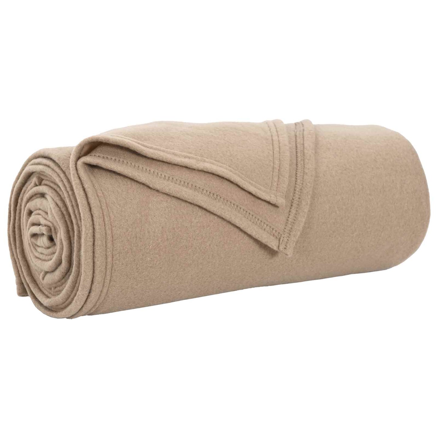 vidaXL Throw Blanket Camel 240 x 220 cm Fleece