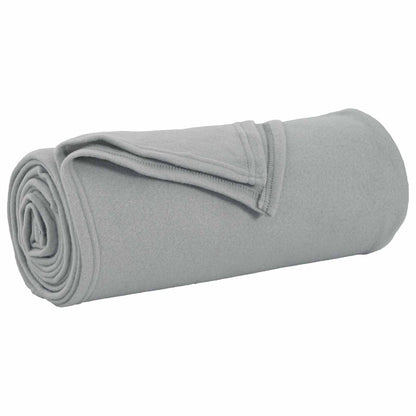 vidaXL Throw Blanket Grey 270 x 240 cm Fleece