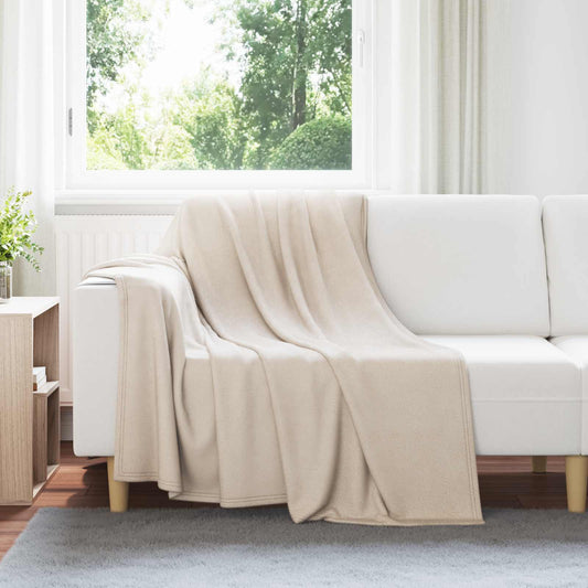 vidaXL Throw Blankets 6 pcs Beige 200 x 150 cm Fleece