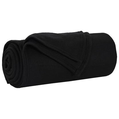 vidaXL Throw Blankets 6 pcs Black 170 x 130 cm Fleece
