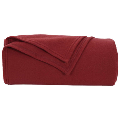 vidaXL Throw Blankets 6 pcs Bordeaux Red 240 x 220 cm Fleece
