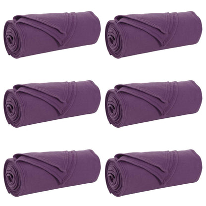 vidaXL Throw Blankets 6 pcs Purple 170 x 130 cm Fleece