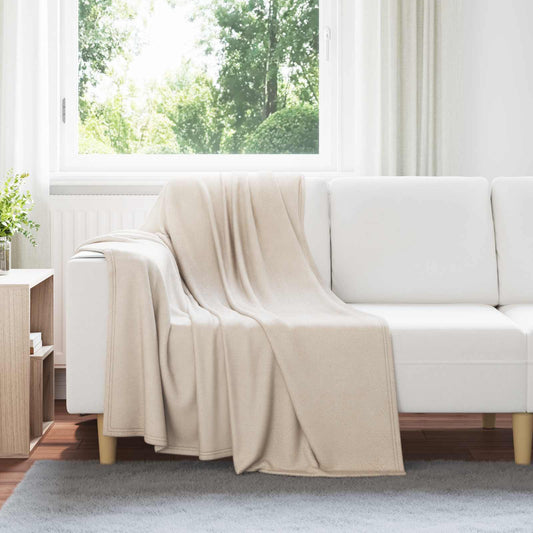 vidaXL Throw Blankets 24 pcs Beige 170 x 130 cm Fleece