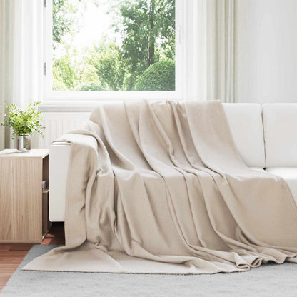 vidaXL Throw Blankets 24 pcs Beige 270 x 240 cm Fleece