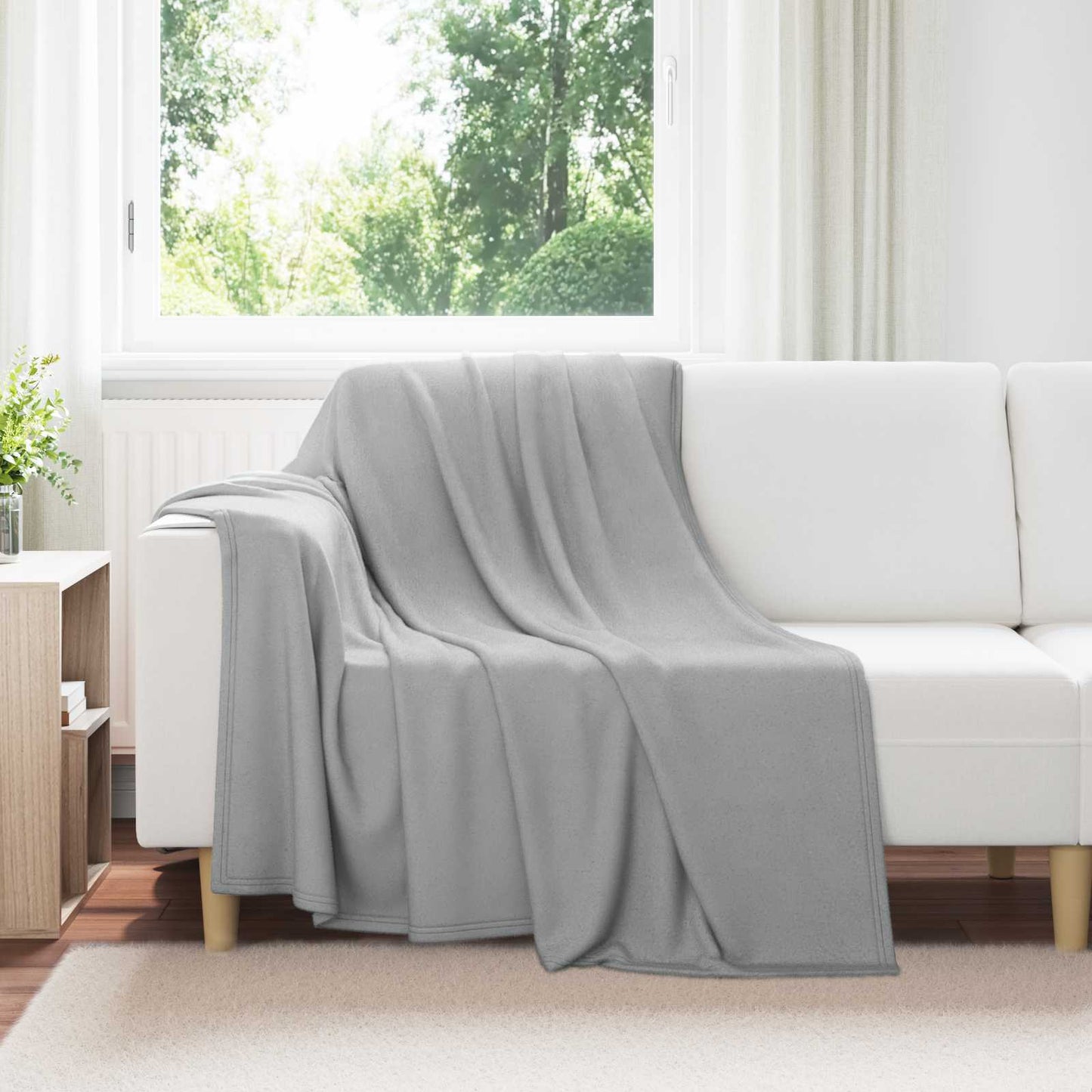 vidaXL Throw Blankets 24 pcs Grey 200 x 150 cm Fleece