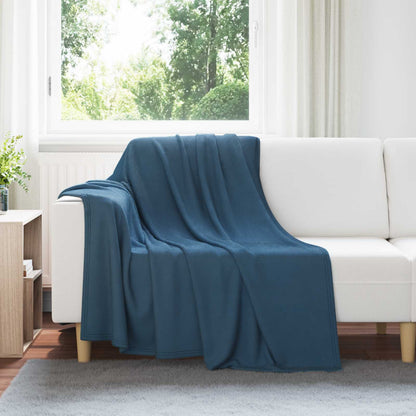 vidaXL Throw Blankets 24 pcs Navy Blue 200 x 150 cm Fleece