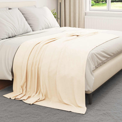vidaXL Throw Blankets 24 pcs Cream 200 x 150 cm Fleece
