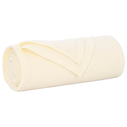 vidaXL Throw Blankets 24 pcs Cream 240 x 220 cm Fleece