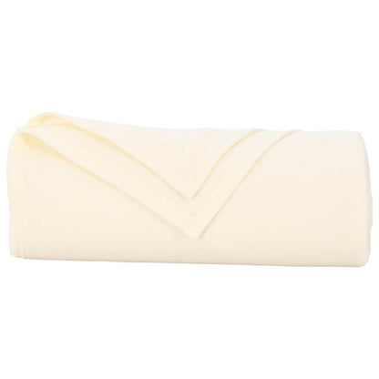 vidaXL Throw Blankets 24 pcs Cream 240 x 220 cm Fleece