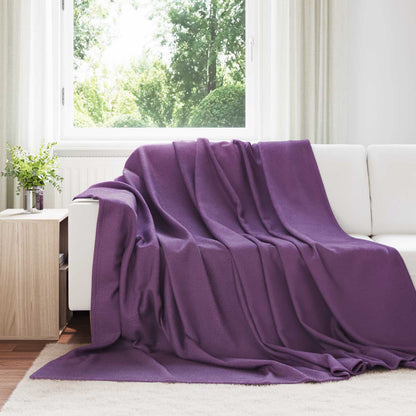 vidaXL Throw Blankets 24 pcs Purple 270 x 240 cm Fleece