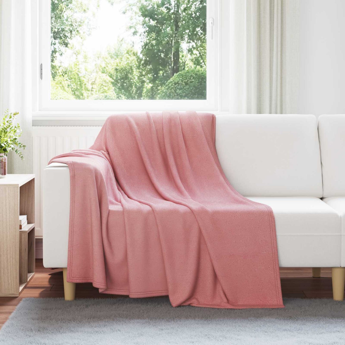 vidaXL Throw Blankets 24 pcs Pink 200 x 150 cm Fleece
