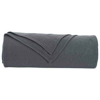 vidaXL Throw Blanket Dark Grey 280 x 210 cm Fleece