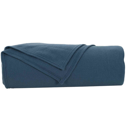 vidaXL Throw Blanket Navy Blue 350 x 270 cm Fleece