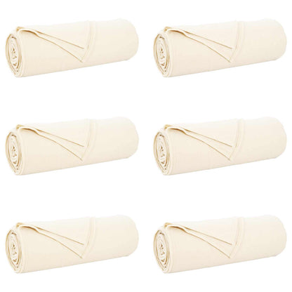 vidaXL Throw Blankets 6 pcs Cream 280 x 210 cm Fleece