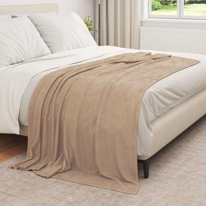 vidaXL Throw Blankets 6 pcs Camel 210 x 140 cm Fleece