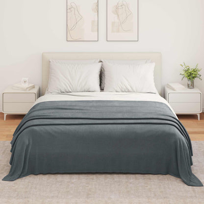 vidaXL Throw Blankets 6 pcs Dark Grey 350 x 270 cm Fleece