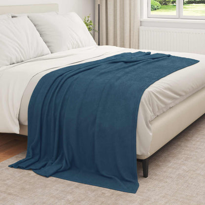 vidaXL Throw Blankets 6 pcs Navy Blue 210 x 140 cm Fleece