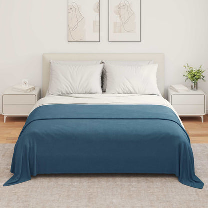 vidaXL Throw Blankets 6 pcs Navy Blue 280 x 210 cm Fleece
