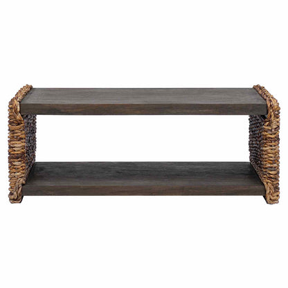 vidaXL Coffee Table Natural 90 x 45 x 35 cm Solid Mahogany Wood