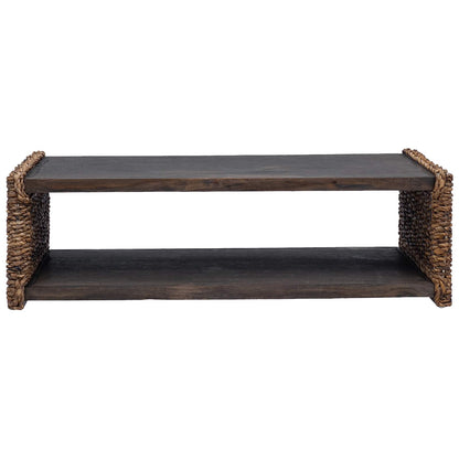 vidaXL Coffee Table Natural 110 x 55 x 35 cm Solid Mahogany Wood