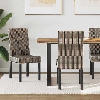 vidaXL Dining Chair 2 pcs Solid Mahogany Wood Black Wash