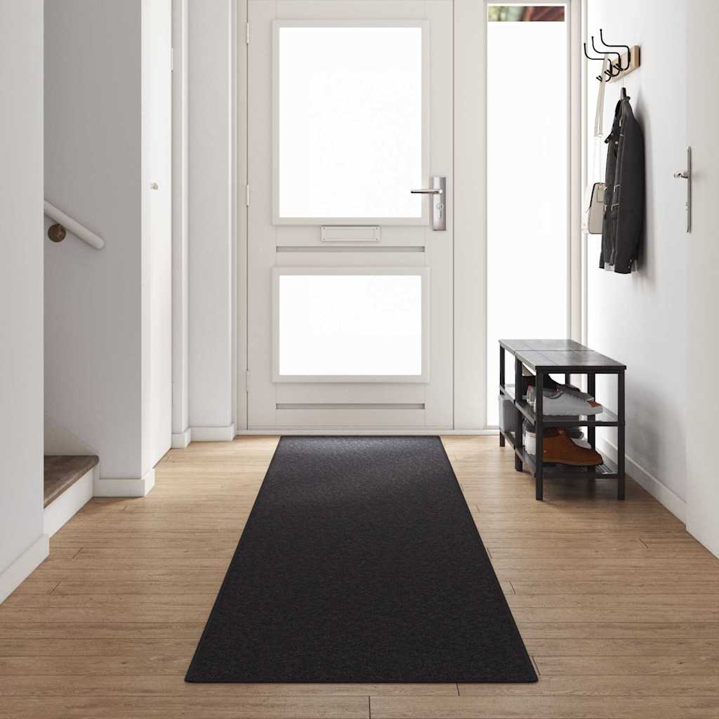 vidaXL Carpet Runner Anthracite 80 x 500 cm 100% Polypropylene