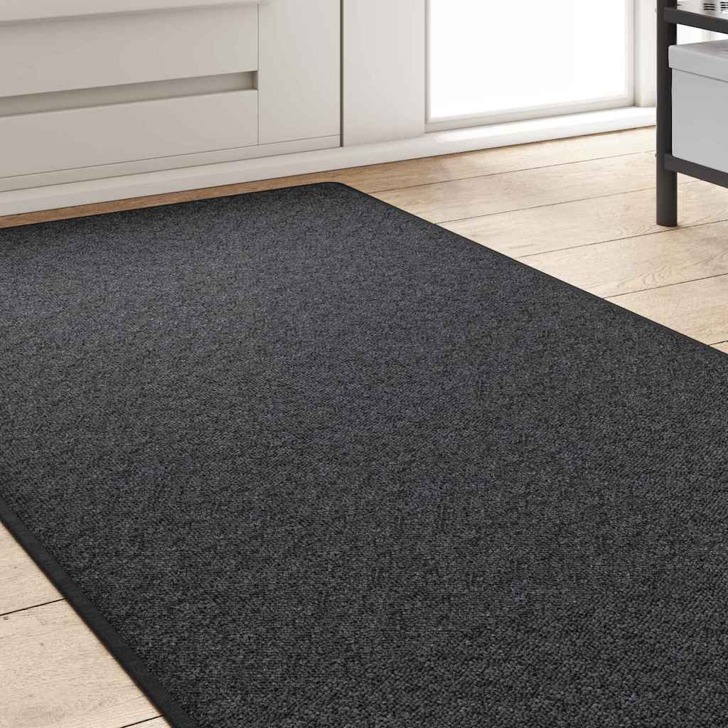 vidaXL Carpet Runner Dark Grey 80 x 500 cm 100% Polypropylene
