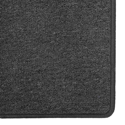 vidaXL Carpet Runner Dark Grey 100 x 100 cm 100% Polypropylene