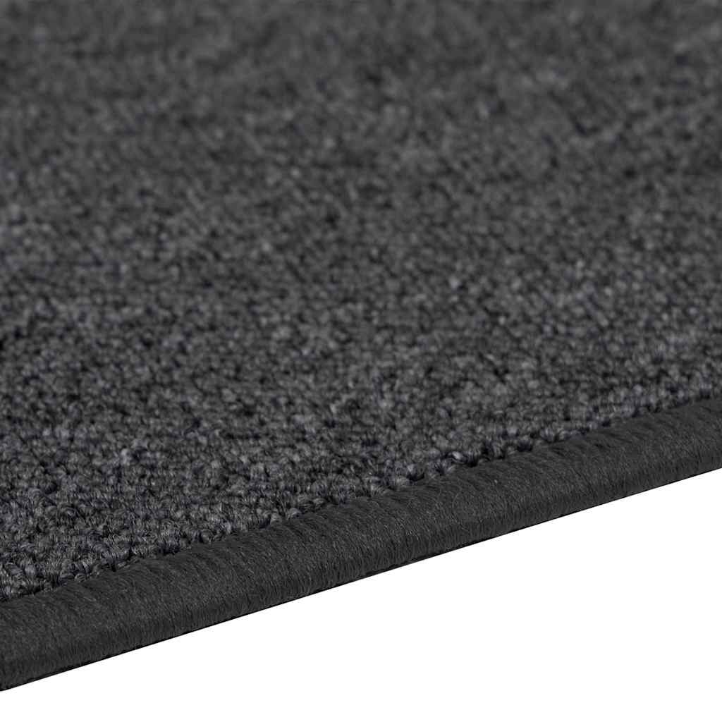 vidaXL Carpet Runner Dark Grey 100 x 100 cm 100% Polypropylene