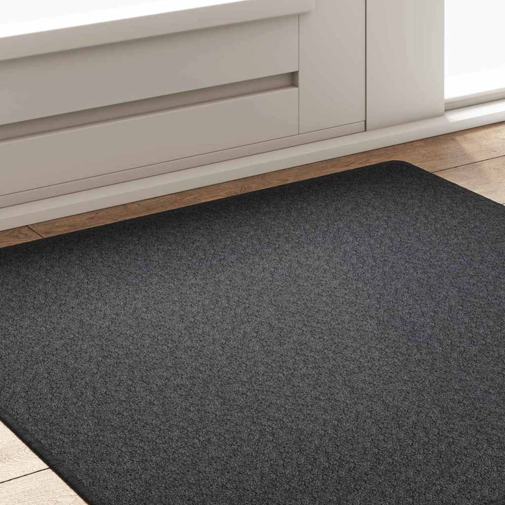 vidaXL Carpet Runner Dark Grey 100 x 100 cm 100% Polypropylene