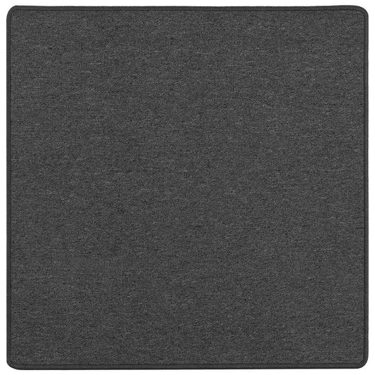 vidaXL Carpet Runner Dark Grey 100 x 100 cm 100% Polypropylene