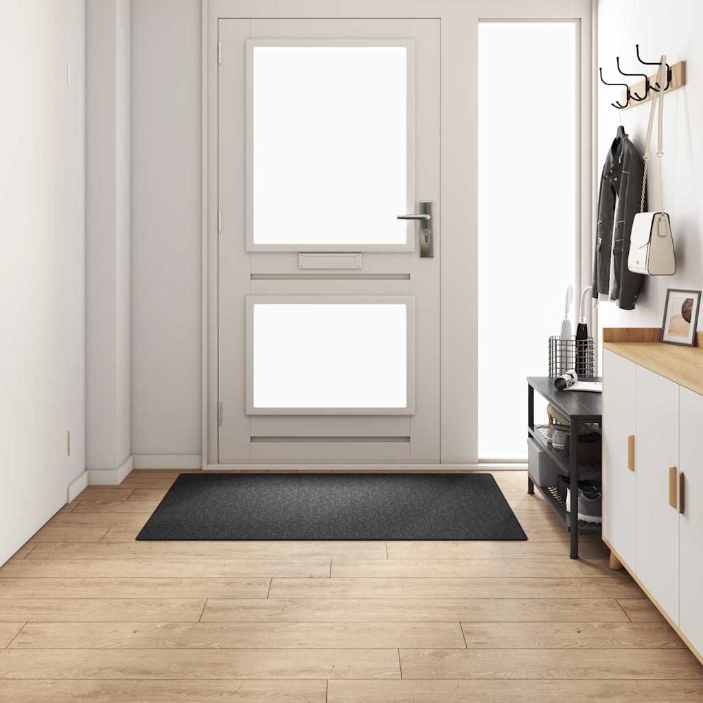 vidaXL Carpet Runner Dark Grey 100 x 150 cm 100% Polypropylene