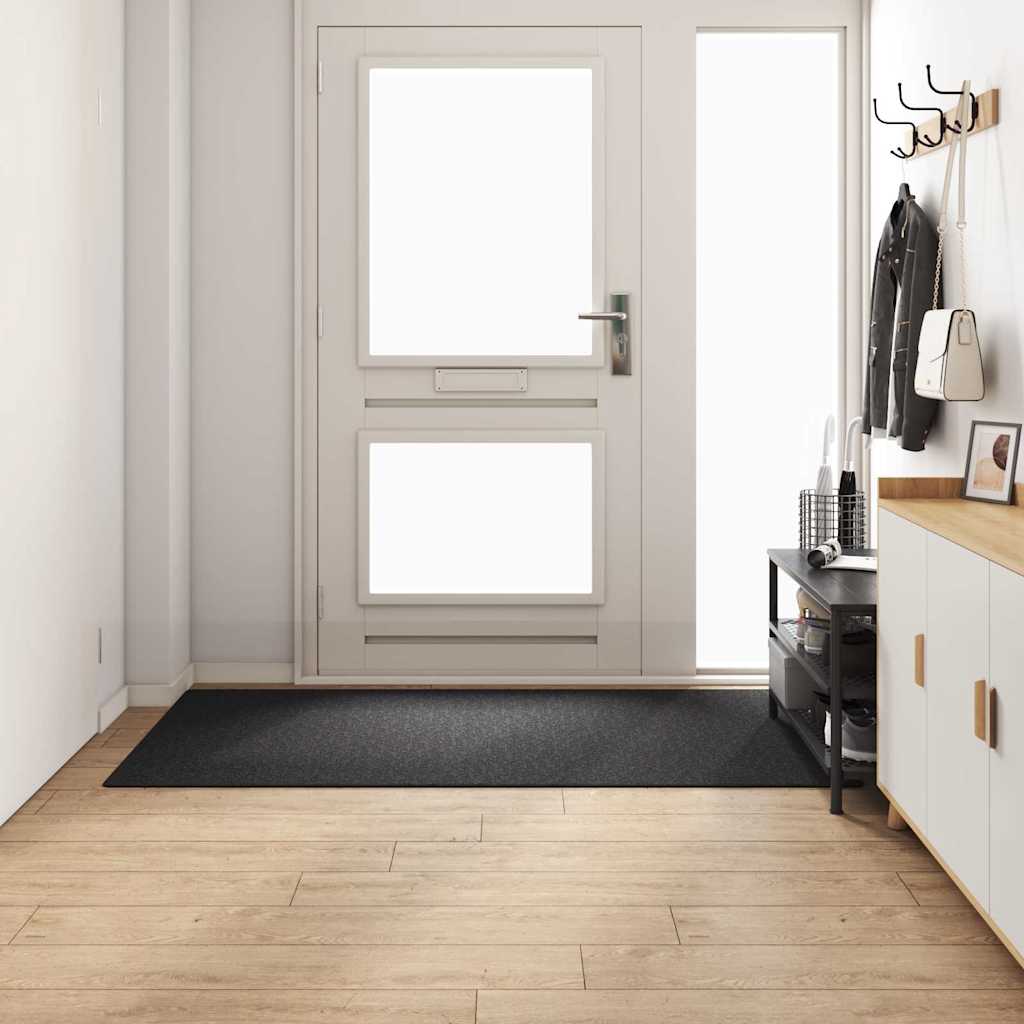 vidaXL Carpet Runner Dark Grey 100 x 200 cm 100% Polypropylene