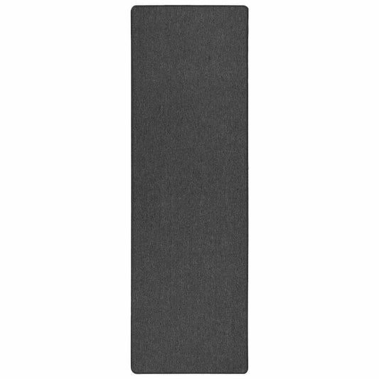 vidaXL Carpet Runner Dark Grey 100 x 250 cm 100% Polypropylene