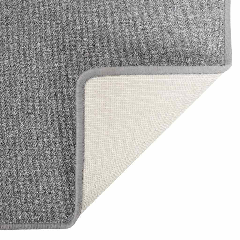 vidaXL Carpet Runner Light Grey 80 x 500 cm 100% Polypropylene