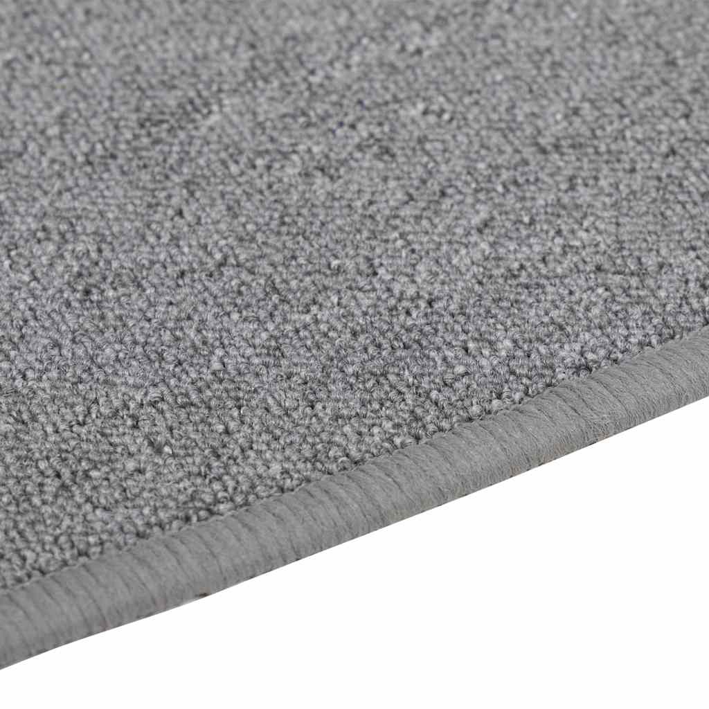 vidaXL Carpet Runner Light Grey 80 x 500 cm 100% Polypropylene