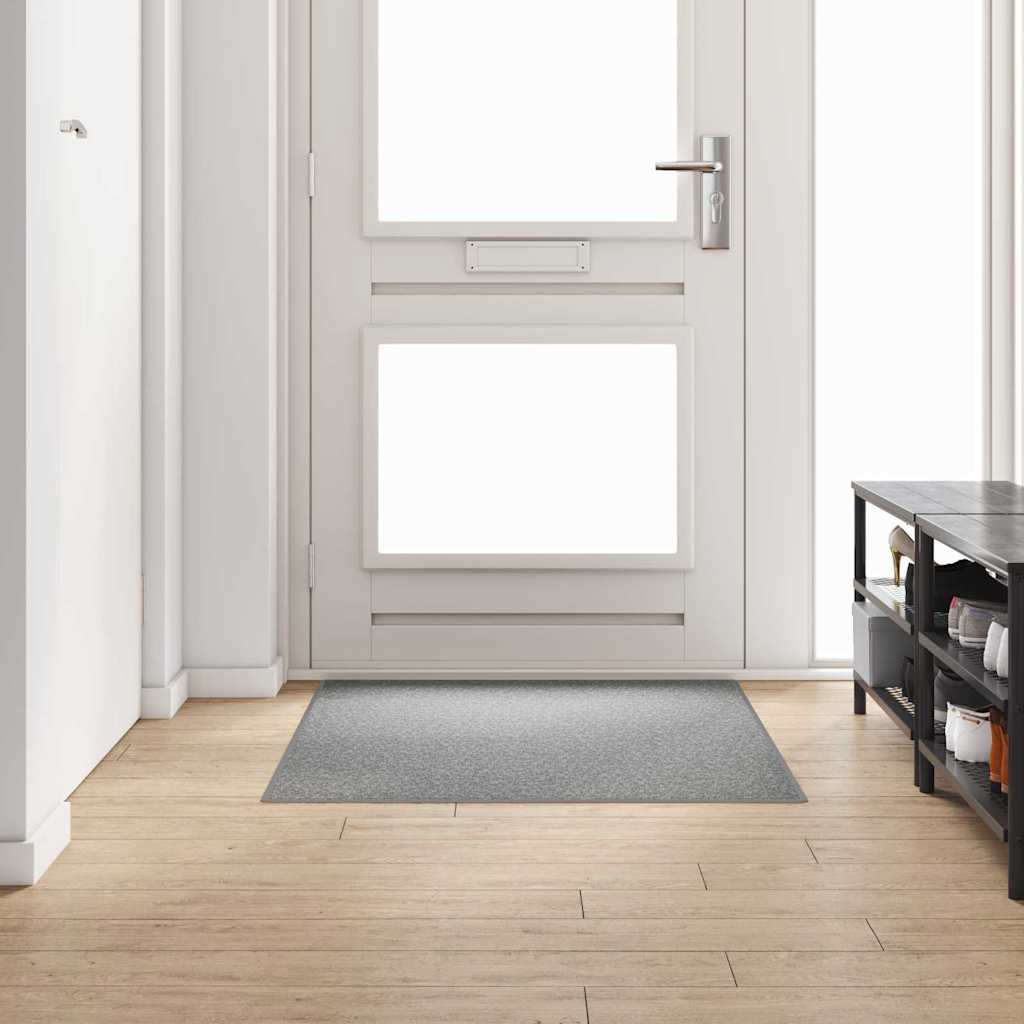 vidaXL Carpet Runner Light Grey 100 x 150 cm 100% Polypropylene