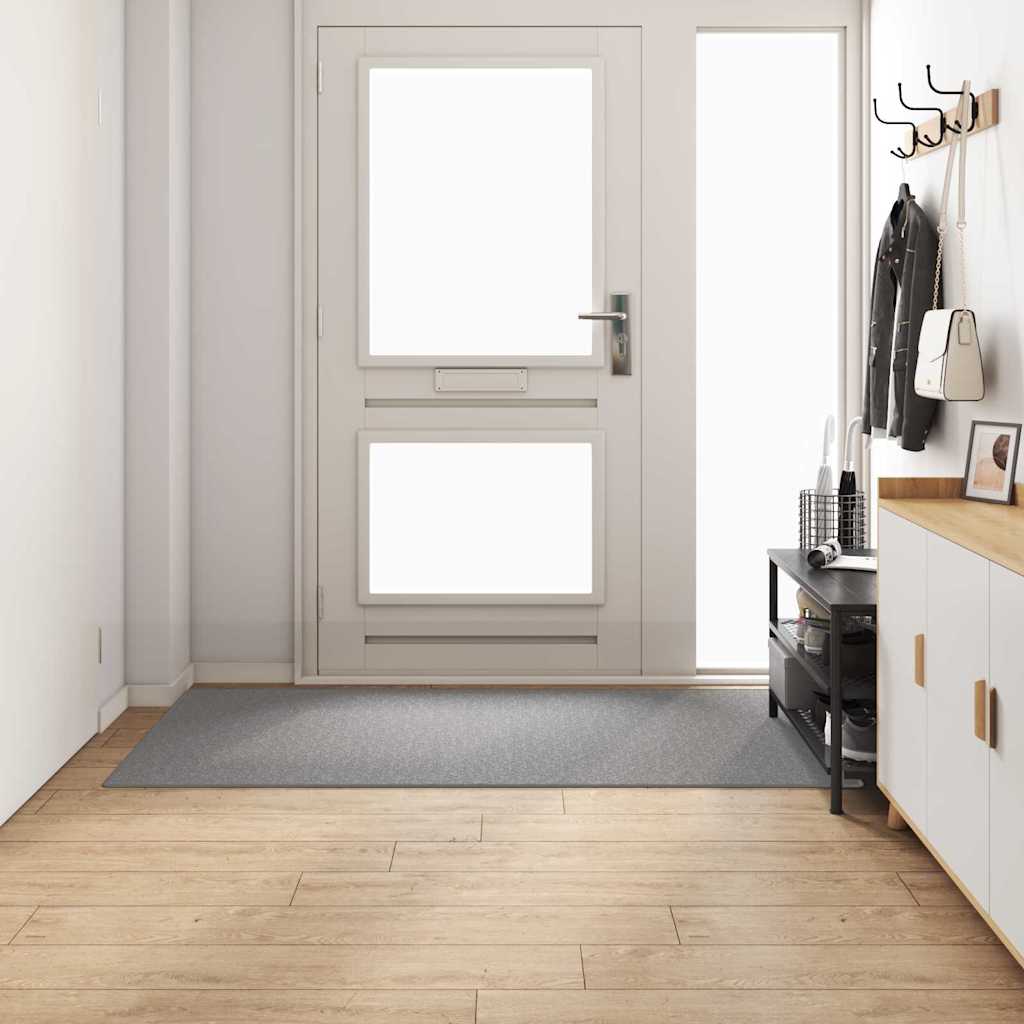 vidaXL Carpet Runner Light Grey 100 x 200 cm 100% Polypropylene