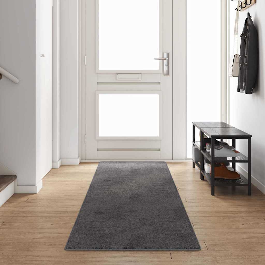 vidaXL Carpet Runner Grey 80 x 400 cm 100% Polypropylene Tuft