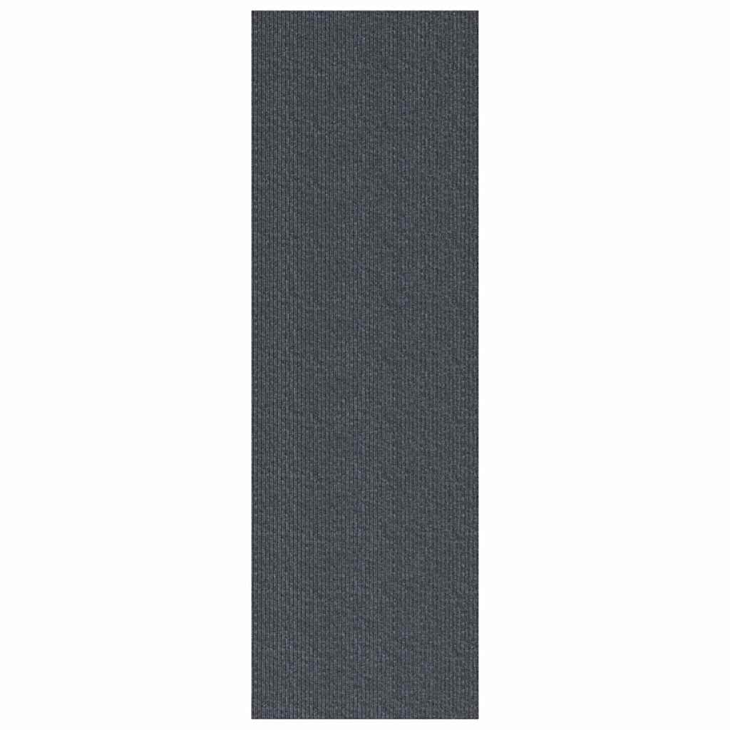 vidaXL Carpet Runner Grey 80 x 200 cm Fabric