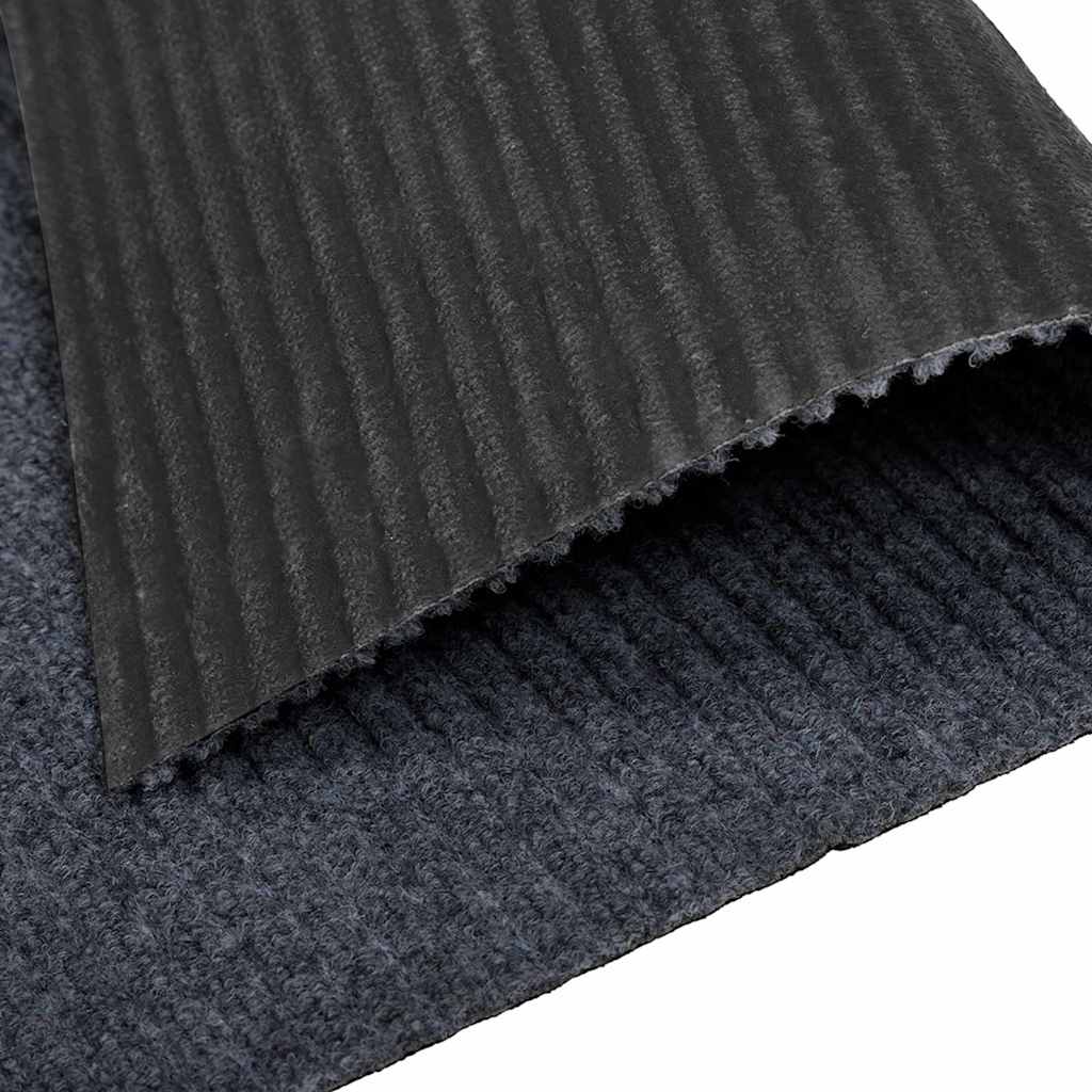 vidaXL Carpet Runner Grey 80 x 400 cm Fabric