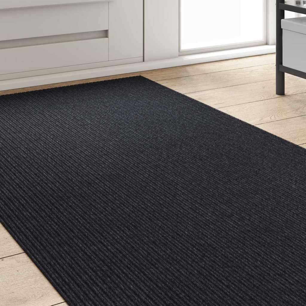 vidaXL Carpet Runner Anthracite 80 x 400 cm Fabric