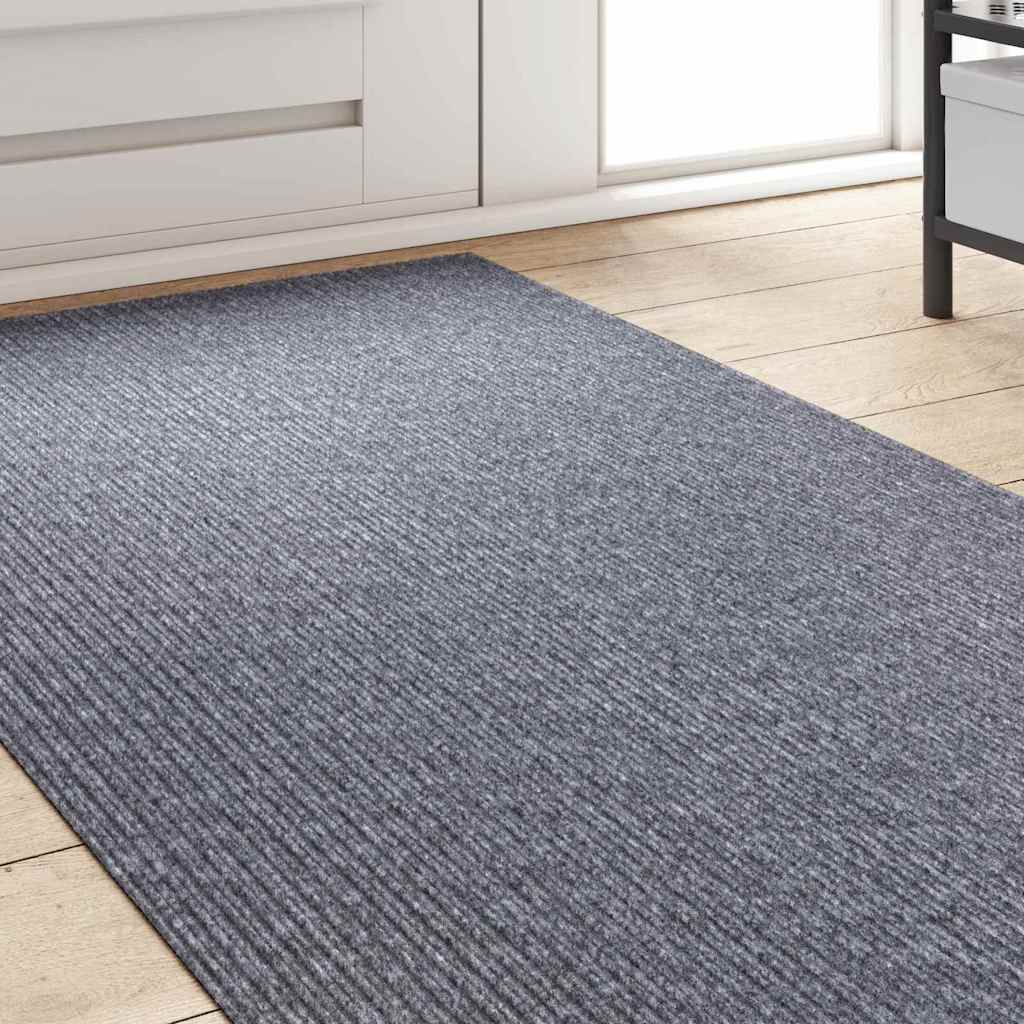 vidaXL Carpet Runner Light Grey 80 x 500 cm Fabric